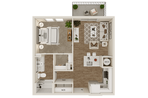 A2 Floor Plan at Lenox Grand, Austin, TX 78727